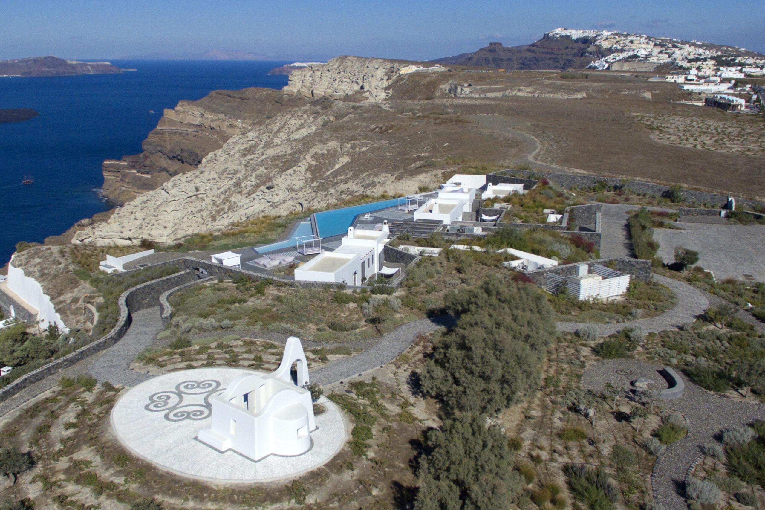 Top view of the villa